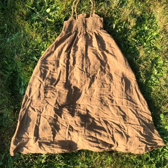 Z SUPPLY BEACHSIDE MIDI SUNDRESS SMOCKED BODICE SLEEVELESS AIRY LIGHTWEIGHT SZ S - Picture 5 of 7